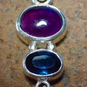 [DEMO PRODUCT] Handmade Sapphire Amethyst Quartz Pendant